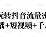 2022玩转抖音流量密码，(直播+短视频+千川)-云途资源库