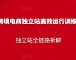 跨境电商独立站高效运行训练营，独立站全链路拆解-云途资源库