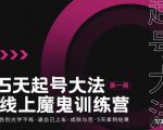大播·五天起号魔鬼训练营，告别光学不练，逼自己上车，成败与否，5天拿到结果-云途资源库