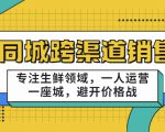 同城跨渠道销售，专注生鲜领域，一人运营一座城，避开价格战-云途资源库