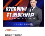 教你如何打造超级IP，抖音流量红利新机遇（价值980元）-云途资源库