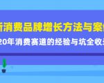 新消费品牌增长方法与案例精华课：20年消费赛道的经验与坑全收录-云途资源库