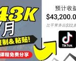 2022抖音国际版Tiktok赚钱项目：每天上传一个视频就轻松月入$43200-云途资源库