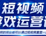 短视频游戏赚钱特训营，0门槛小白也可以操作，日入1000+-云途资源库