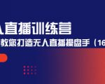 无人直播训练营：手把手教您打造无人直播操盘手（16节课时）-云途资源库