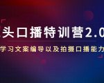 镜头口播特训营2.0版，学习文案编导以及拍摄口播能力（50节课时）-云途资源库