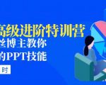 PPT高级进阶特训营：百万粉丝博主教你进阶你的PPT技能(98节课程+PPT素材包)-云途资源库