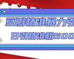 豆瓣精准暴力引流，日引精准粉500+【12课时】-云途资源库