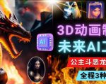 利用未来Ai工具LeiaPix，静态图转换3D动画，Lexica和Chat GPT制作精彩视频-云途资源库