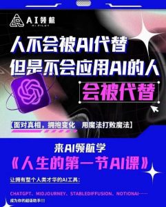 AI领航-人生第一节AI课，拉开你与普通工作者的距离！30位AI领域极客，汇集1000小时Al心得-云途资源库