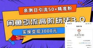 亲测日引50+精准粉，闲鱼引流高阶玩法3.0，实操变现3000元【揭秘】-云途资源库