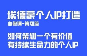 埃德蒙普通人都能起飞的个人IP策划课，如何策划一个优质个人IP-云途资源库