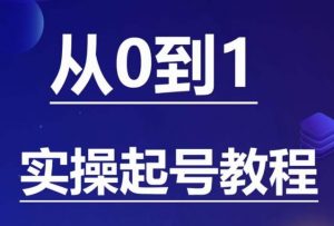 石野·小白起号实操教程，​掌握各种起号的玩法技术，了解流量的核心-云途资源库