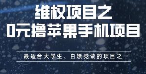 维权项目之0元撸苹果手机项目，最适合大学生、白嫖党做的项目之一【揭秘】-云途资源库