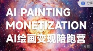 蛮驴·AI绘画变现陪跑营，快速产出可商业变现的图-云途资源库
