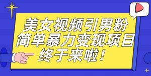 价值3980的男粉暴力引流变现项目，一部手机简单操作，新手小白轻松上手，每日收益500+【揭秘】-云途资源库