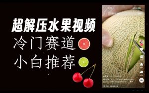 超冷门抖音赛道，水果解压视频0风险，非常容易爆火【揭秘】-云途资源库