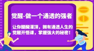 觉醒-做一个通透的强者，让你醍醐灌顶，拥有通透人生的觉醒开悟课，掌握强大的秘密！-云途资源库