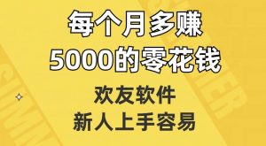 欢友软件，新人上手容易，每个月多赚5000的零花钱【揭秘】-云途资源库