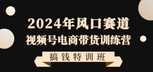2024年风口赛道视频号电商带货训练营搞钱特训班，带领大家快速入局自媒体电商带货-云途资源库