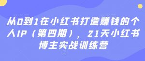 从0到1在小红书打造赚钱的个人IP（第四期），21天小红书博主实战训练营-云途资源库