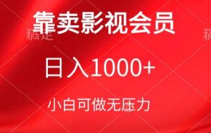 靠卖影视会员，日入1000+，落地保姆级教程，新手可学【揭秘】-云途资源库