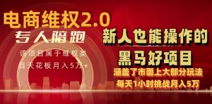 电商维权 4.0 如何做到月入 5 万+每天 1 小时新人也能快速上手【仅揭秘】-云途资源库