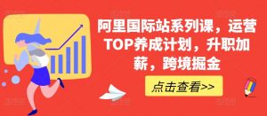 阿里国际站系列课，运营TOP养成计划，升职加薪，跨境掘金-云途资源库