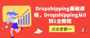 Dropshipping基础课程，Dropshipping从0到1全教程-云途资源库