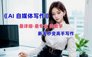 AI自媒体文章创作全网最详细教程，新手秒变写作高手，多方位发展-云途资源库