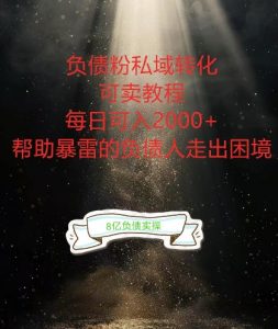负债粉掘金计划，帮助负债者解决问题，债务规划，债务重组，最好的变现方式【揭秘】-云途资源库