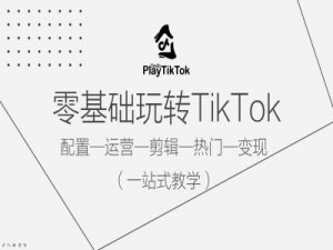 零基础玩转TikTok，配置一运营一剪辑一热门一变现，一站式教学-云途资源库
