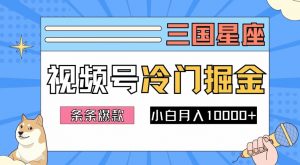 2024视频号三国冷门赛道掘金，条条视频爆款，操作简单轻松上手，新手小白也能月入1w-云途资源库