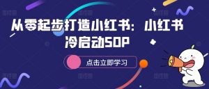 从零起步打造小红书：小红书冷启动SOP-云途资源库