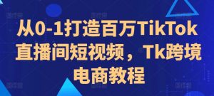 从0-1打造百万TikTok直播间短视频，Tk跨境电商教程-云途资源库