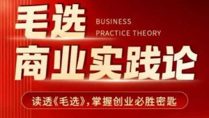 毛选商业实践论，读透《毛选》掌握创业必胜密匙-云途资源库