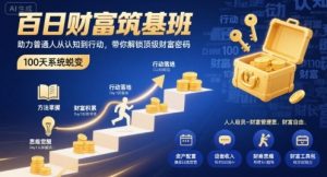 百日财富筑基班，助力普通人从认知到行动，带你解锁顶级财富密码-云途资源库