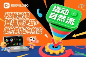 视频号纯直播底层逻辑+微付费撬动自然流-云途资源库