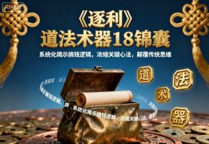 《逐利》道法术器18锦囊，系统化揭示搞钱逻辑，浓缩关键心法，颠覆传统思维（更新）-云途资源库