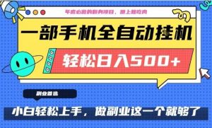 年底必做翻身项目，只需一部手机，每天操作十几分钟，轻松日入500+【揭秘】-云途资源库