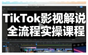 TikTok影视解说全流程实操，手把手教你打造TK爆款解说视频-云途资源库