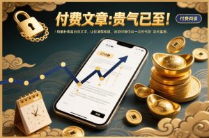 付费文章：贵气已至！用最朴素直白的文字，让你清楚知道，该如何接住这一次时代的泼天富贵-云途资源库