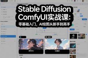 Stable Diffusion ComfyUI实战课：零基础入门，AI绘图从新手到高手-云途资源库