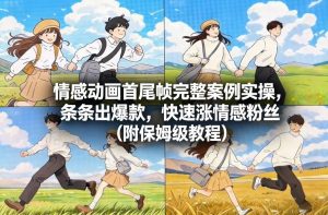 情感动画首尾帧完整案例实操，条条出爆款，快速涨情感粉丝（附保姆级教程）-云途资源库