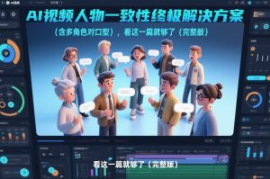 AI视频人物一致性终极解决方案（含多角色对口型），看这一篇就够了（完整版）-云途资源库