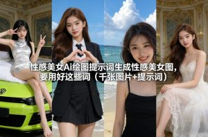 性感美女Ai绘图提示词生成性感美女图，要用好这些词（千张图片+提示词）-云途资源库