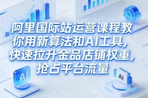 阿里国际站运营课程，教你用新算法和AI工具，快速拉升金品店铺权重，抢占平台流量（更新2026）-云途资源库