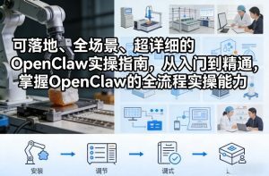 可落地、全场景、超详细的OpenClaw实操指南,从入门到精通,掌握OpenClaw的全流程实操能力-云途资源库