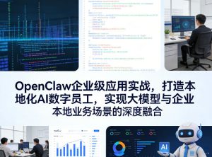 OpenClaw企业级应用实战,打造本地化AI数字员工,实现大模型与企业本地业务场景的深度融合-云途资源库
