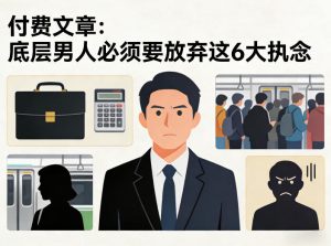 付费文章：底层男人必须要放弃这6大执念-云途资源库